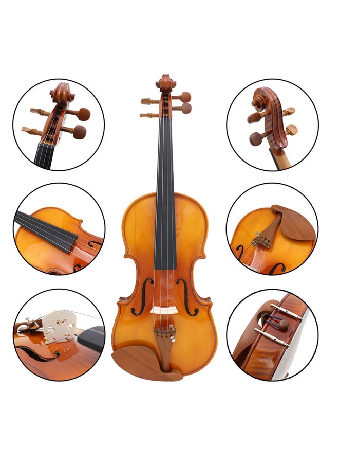 ikayaa - 4/4 Spruce Flame Maple Veneer Violin Fiddle - Image 1
