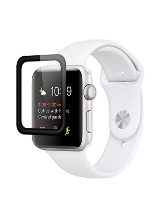 3D Full Coverage Scratch Resistance Tempered Glass For Apple Watch Series 4 Clear/Black - v1556229562/N24218436A_1