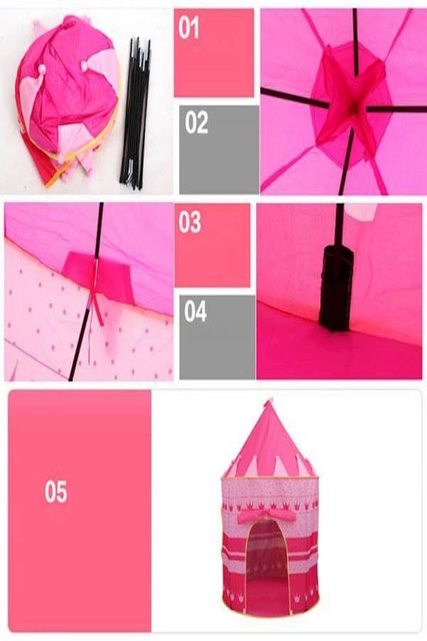 Foldable Prince Castle Tent  For Kids - Image 4