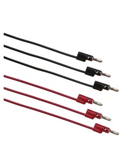 6-Piece Patch Cords Set Black/Red