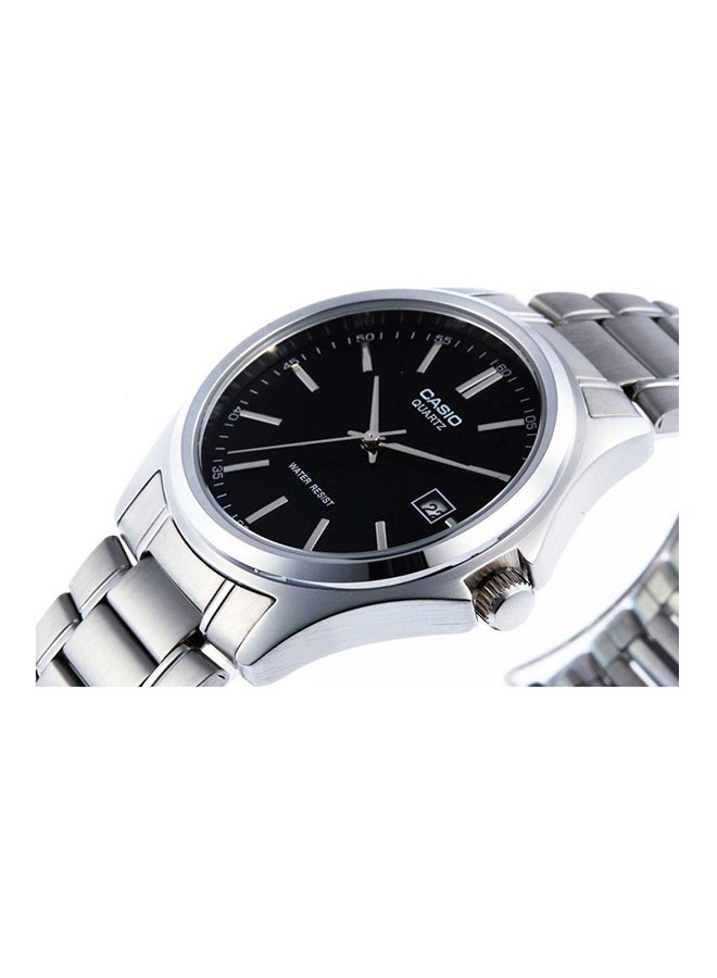 كاسيو ساعة يد بعقارب وسوار من الإستانلس ستيل طراز MTP-1183A-1ADF - قياس 42 مم - لون فضي للرجال - Image 4