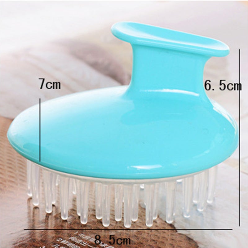 Generic Silicone Head Body Shampoo Scalp Massage Brush Blue 0.045kg - Image 3