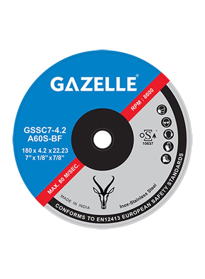 Gazelle Cut Off Wheel Black 7inch
