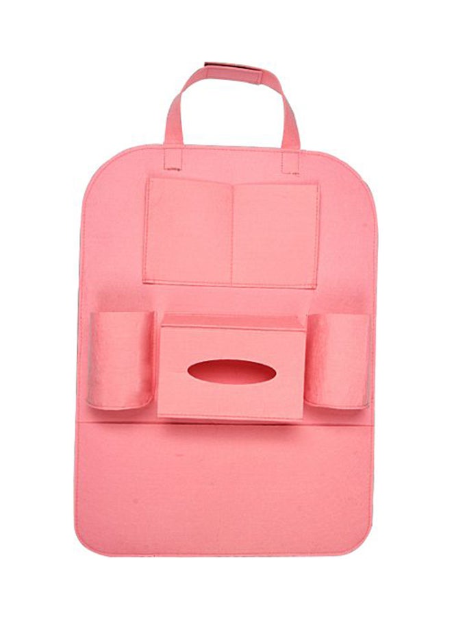 حقيبة تخزين للسفر ذات جيوب متعددة لون وردي - Image 1