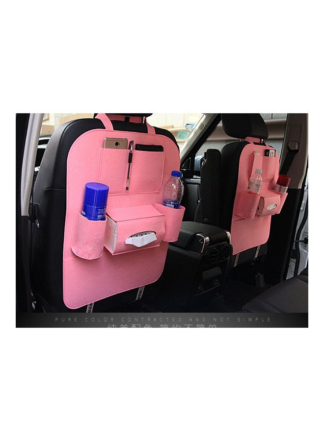 حقيبة تخزين للسفر ذات جيوب متعددة لون وردي - Image 2