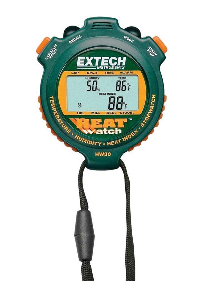 Extech Stopwatch Heat Index Orange/Green