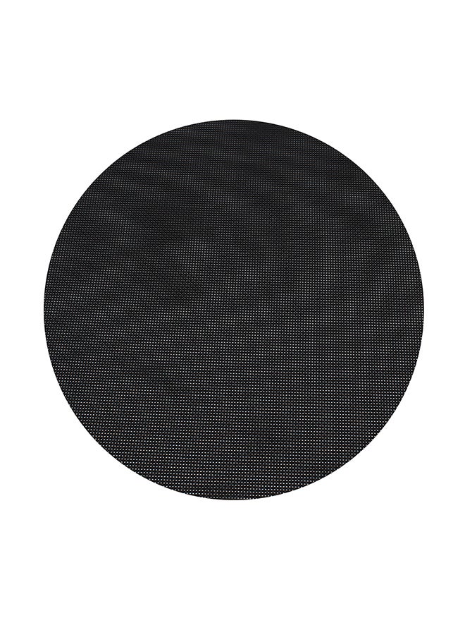 هوم مفرش دائري غير محبوك أسود 30x30سم  - Image 1