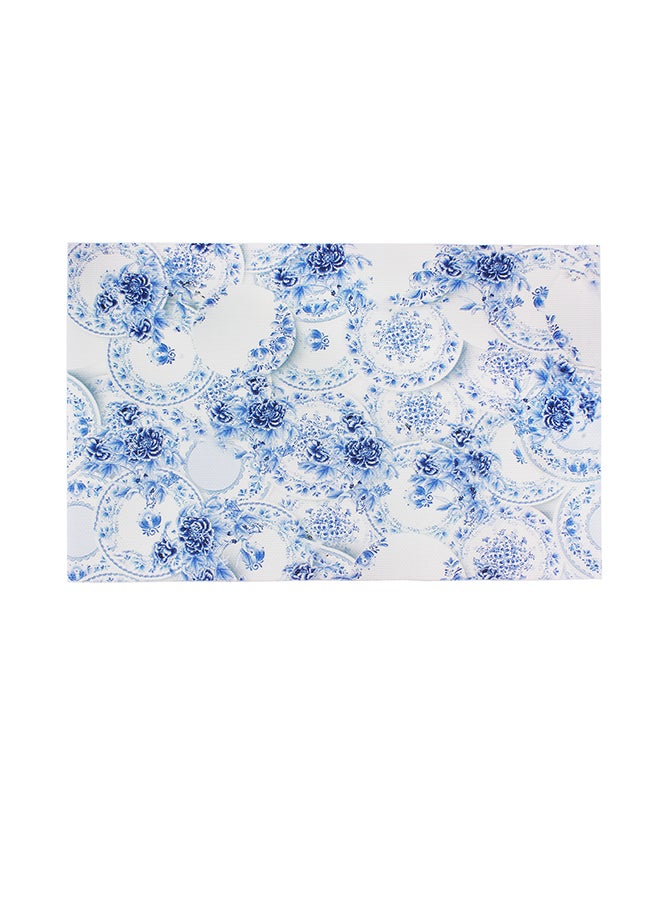 Home Placemat Blue/White 30x45cm - Image 1