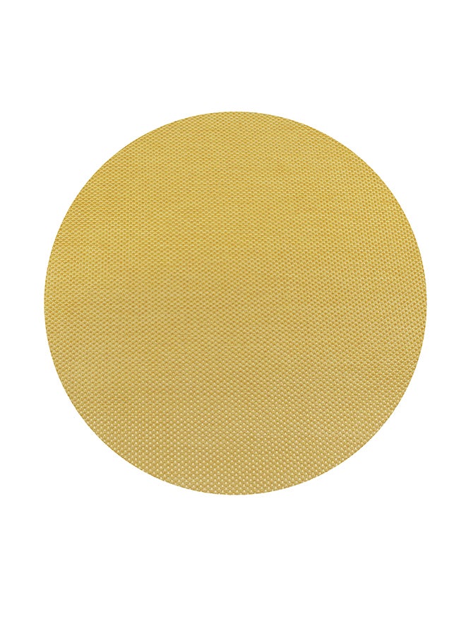 Home - Non Woven Round Placemat Yellow 30x30centimeter - Image 1