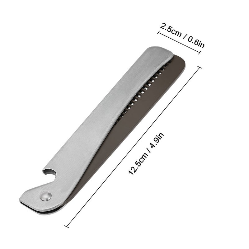 Stainless Steel Hair Beard Comb Silver 0.069kg - Image 2
