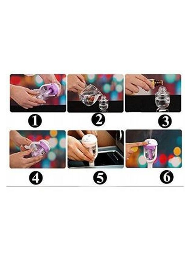 Car Plug Air Humidifier-Purple - Image 2