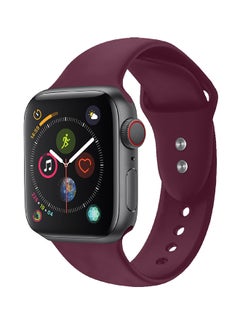 Silicone Replacement Wrist Strap Adjustable Soft Band For Apple Watch Series 1,2,3,4 Maroon