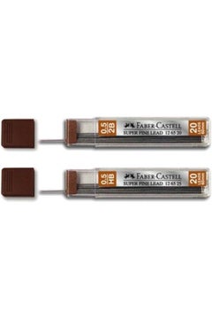 FABER-CASTELL 40-Piece Super Fine Mechanical Pencil Lead Set Black 