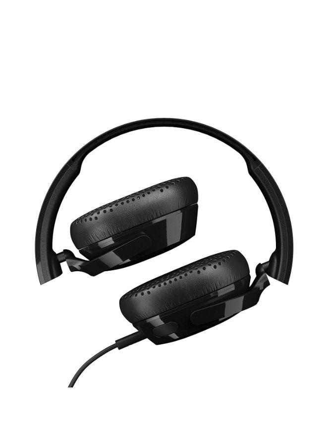 Skullcandy Riff On-Ear Wired Headphones With Microphone Black - Image 3