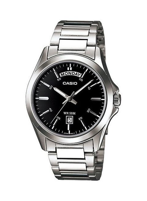 Men's Analog Casual Wrist Watch- MTP-1370D-1A1 - 45 mm - Silver
