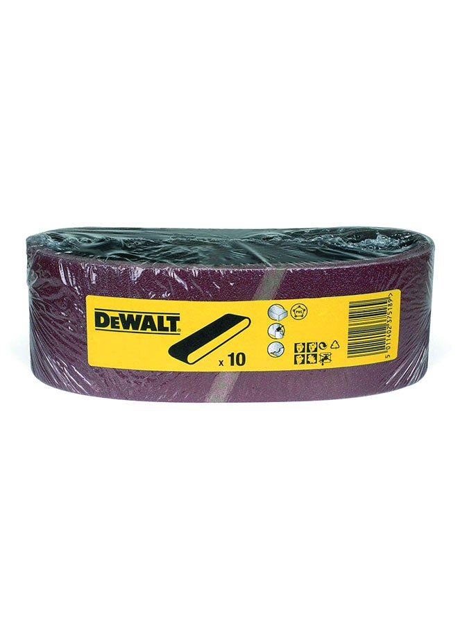 DEWALT 10-Piece Sanding Belt Set Brown