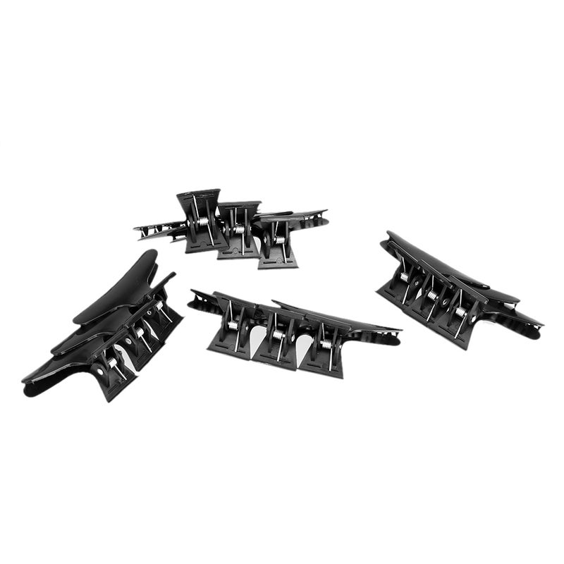 Generic 12-Piece Butterfly Hair Clip Set Black  - Image 3
