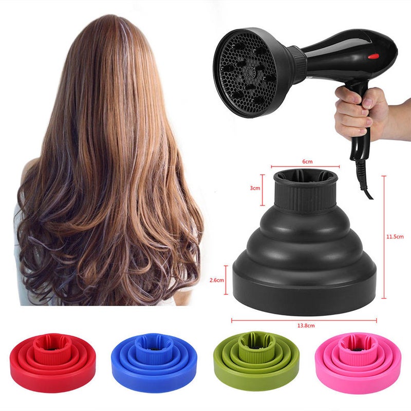 Folding Silicone Hair Dryer Green 0.15kg - Image 3
