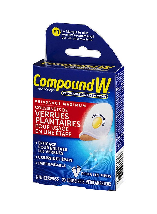 Compound W Wart Remover Maximum Strenght One Step Plantar Pad Red  - Image 2