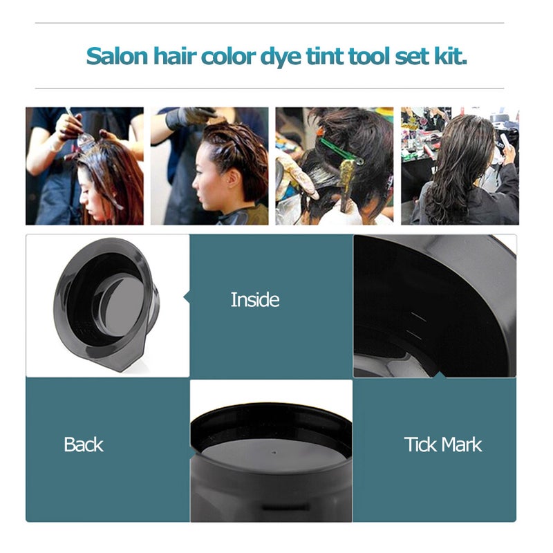 5-Piece Hair Color Dye Tool Set Black - Image 5