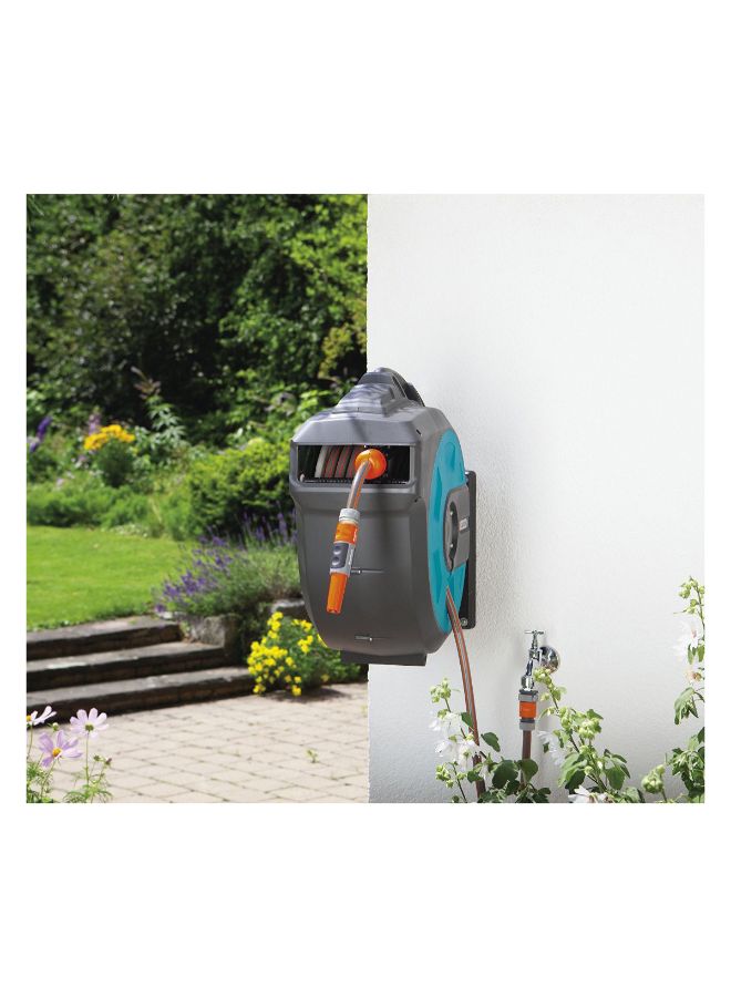 GARDENA Automatic Roll Up Wall Mounted Hose Reel Black  - Image 5