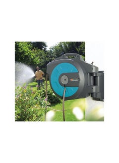 GARDENA Automatic Roll Up Wall Mounted Hose Reel Black  - Image 4