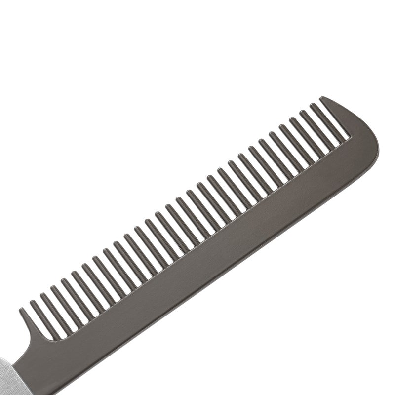 Stainless Steel Hair Beard Comb Silver 0.069kg - Image 5