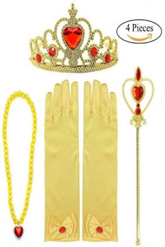ماركة غير محددة مجموعة فستان الأميرة بيلي من 4 قطع  - Image 2