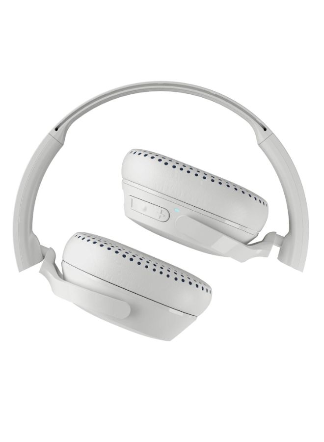 سكل كاندي سماعة رأس ريف لاسلكية توضع على الأذن مزودة بميكروفون أبيض - Image 3