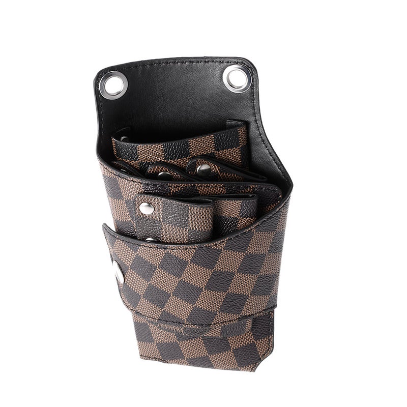 Generic Barber Hair Scissors Pouch Brown  - Image 2