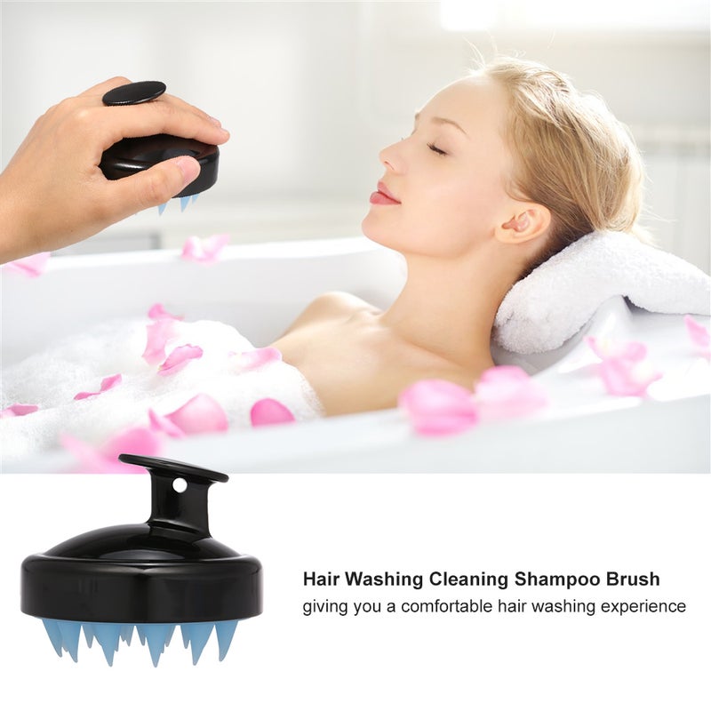Hair Washing Cleaning Shampoo Brush Black 0.054kg - Image 2