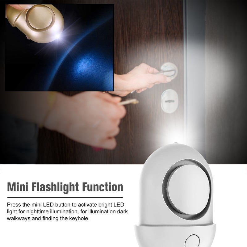 Generic Safe Sound Emergency Self-Defense Security Alarm For Girls Silver  - Image 3