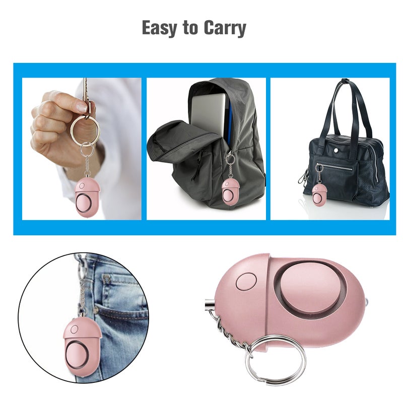 Safe Sound Emergency Self-Defense Security Alarm For Girls Red - Image 3