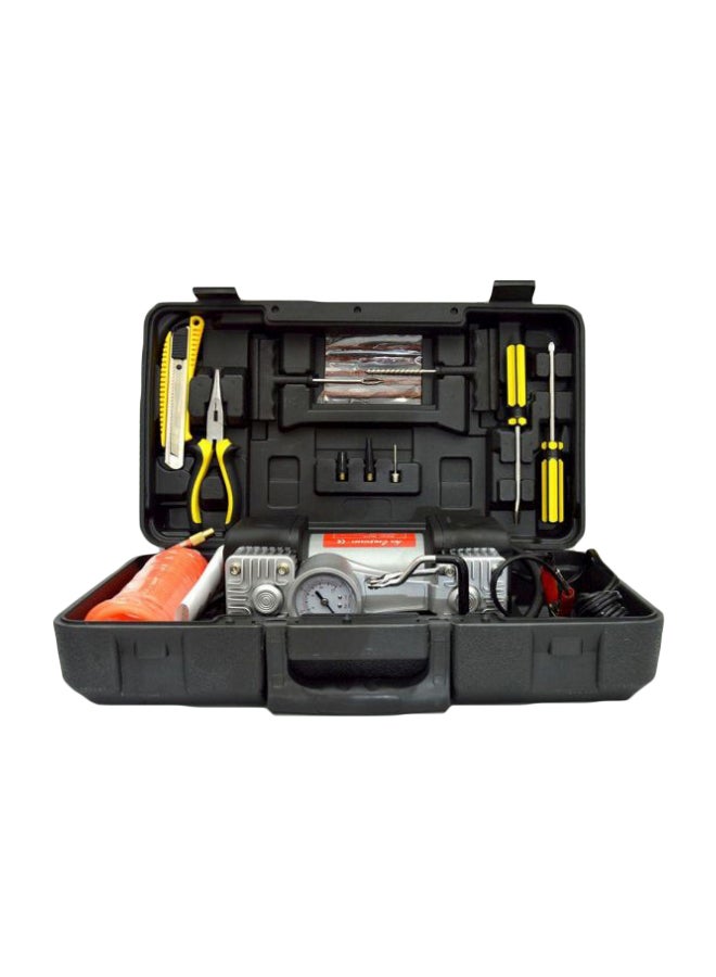 camel 2-Cylinder Air Compressor With Plastic Tool Box