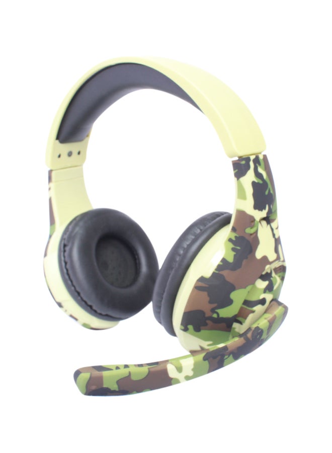 سماعة رأس سلكية للألعاب بتصميم يغطي الأذن مزودة بميكروفون - Image 1