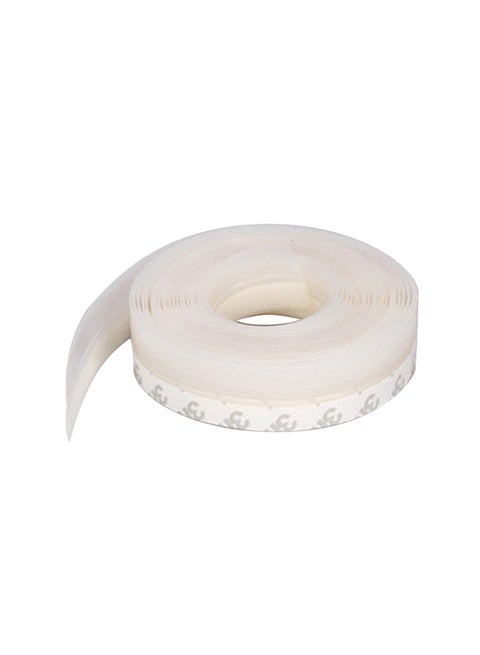 Silicone Self-Adhesive Weather Stripping Under Door Draft Stopper Window Seal Strip Noise Stopper Insulator Door Sweep Prevent White 30.0X25.0X5.0cm
