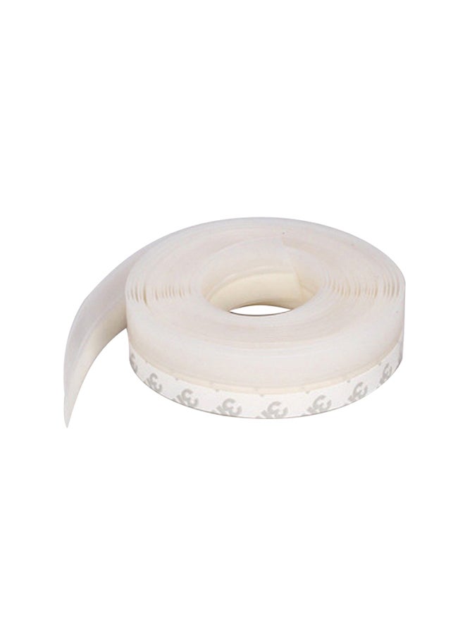 3M - Silicone Self-Adhesive Weather Stripping Under Door Draft Stopper Window Seal Strip Noise Stopper Insulator Door Sweep Prevent White 30.0X25.0X5.0cm - Image 1
