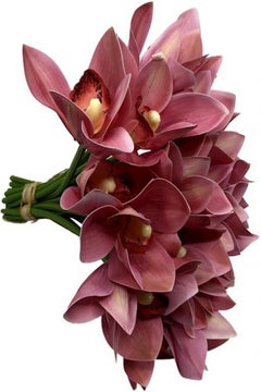 Yatai Cymbidium Orchid Artificial Flower Pink  - Image 3