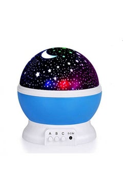 Modern Rotating Moon Sky Projection Led Night Lights Toys Table Lamps With Timer Multicolour 5 x 5.8inch