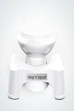 Step n squat Toilet Step Stool White 