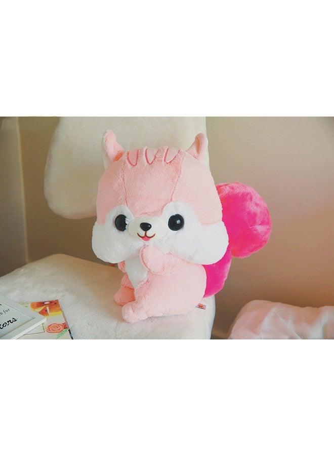 LYDBAOBO Kawaii Cartoon Squirrel With Long Tail Stuffed Plush Toy 