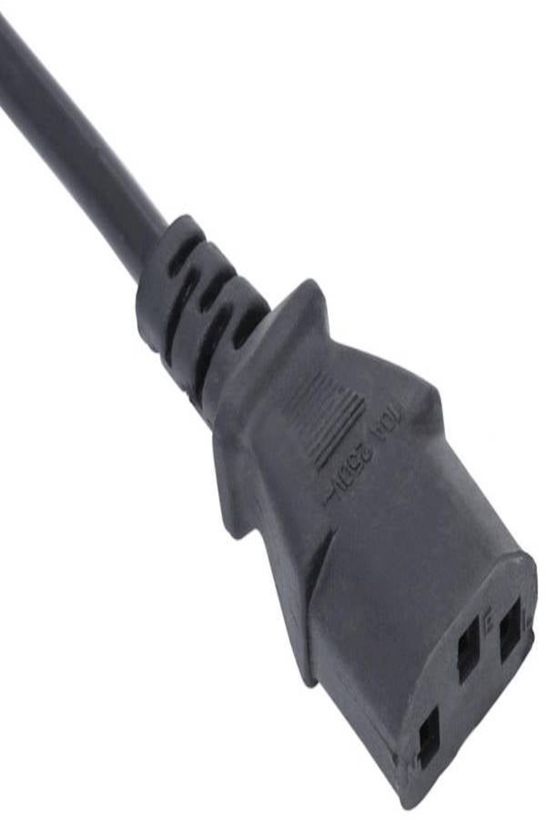 هاي تيك كابل طاقة للكمبيوتر المكتبي ب3 دبابيس أسود - Image 3