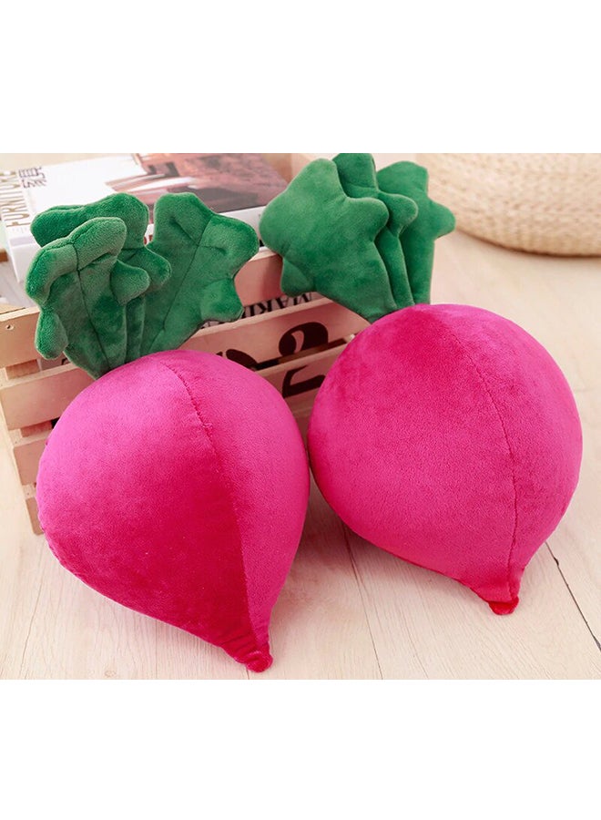 2-Piece Radish Shaped Plush Toy
