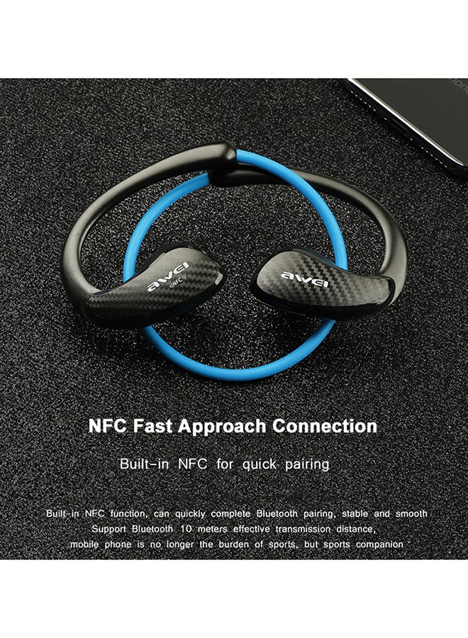 Awei Bluetooth In-Ear Headphones With Mic Blue/Black - Image 3