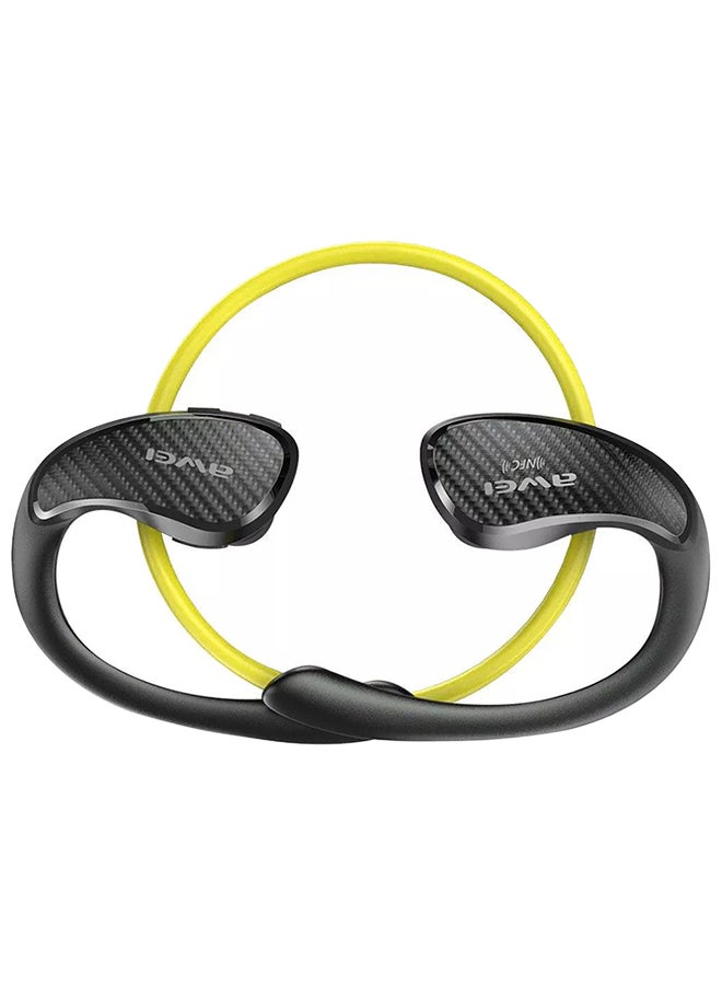 Awei Bluetooth In-Ear Headphones With Mic Yellow/Black - Image 1