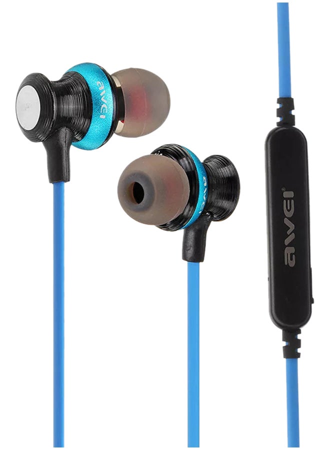Awei Bluetooth In-Ear Earphones With Mic Blue/Black - Image 4