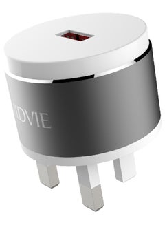 Vidvie Fashion and Practical Smart Charger With Cable Silver/Grey  - Image 3