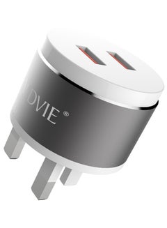 Vidvie Dual USB Fast Charger Silver/Grey  - Image 3