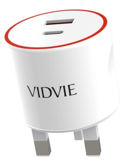 Vidvie Fashion and Practical Smart Charger With USB Type C port White  - Image 1