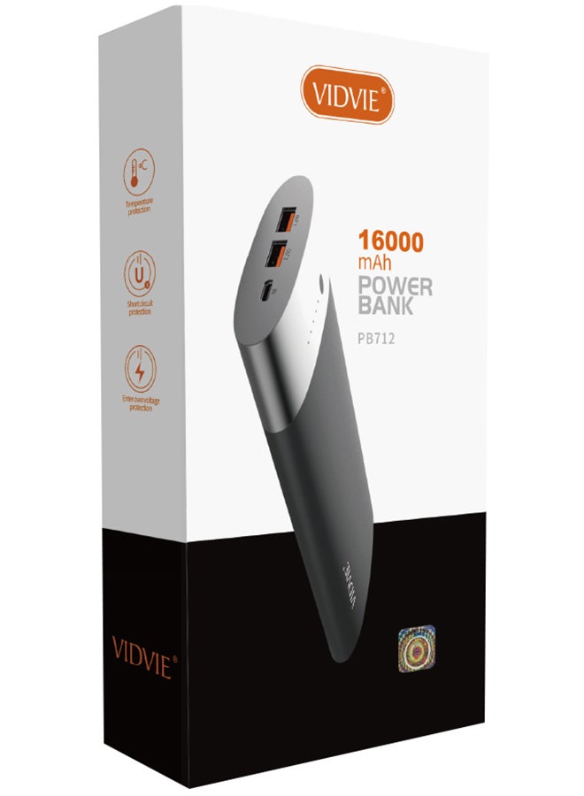 فيدفي - باور بنك 16000.0 mAh أسود - Image 1